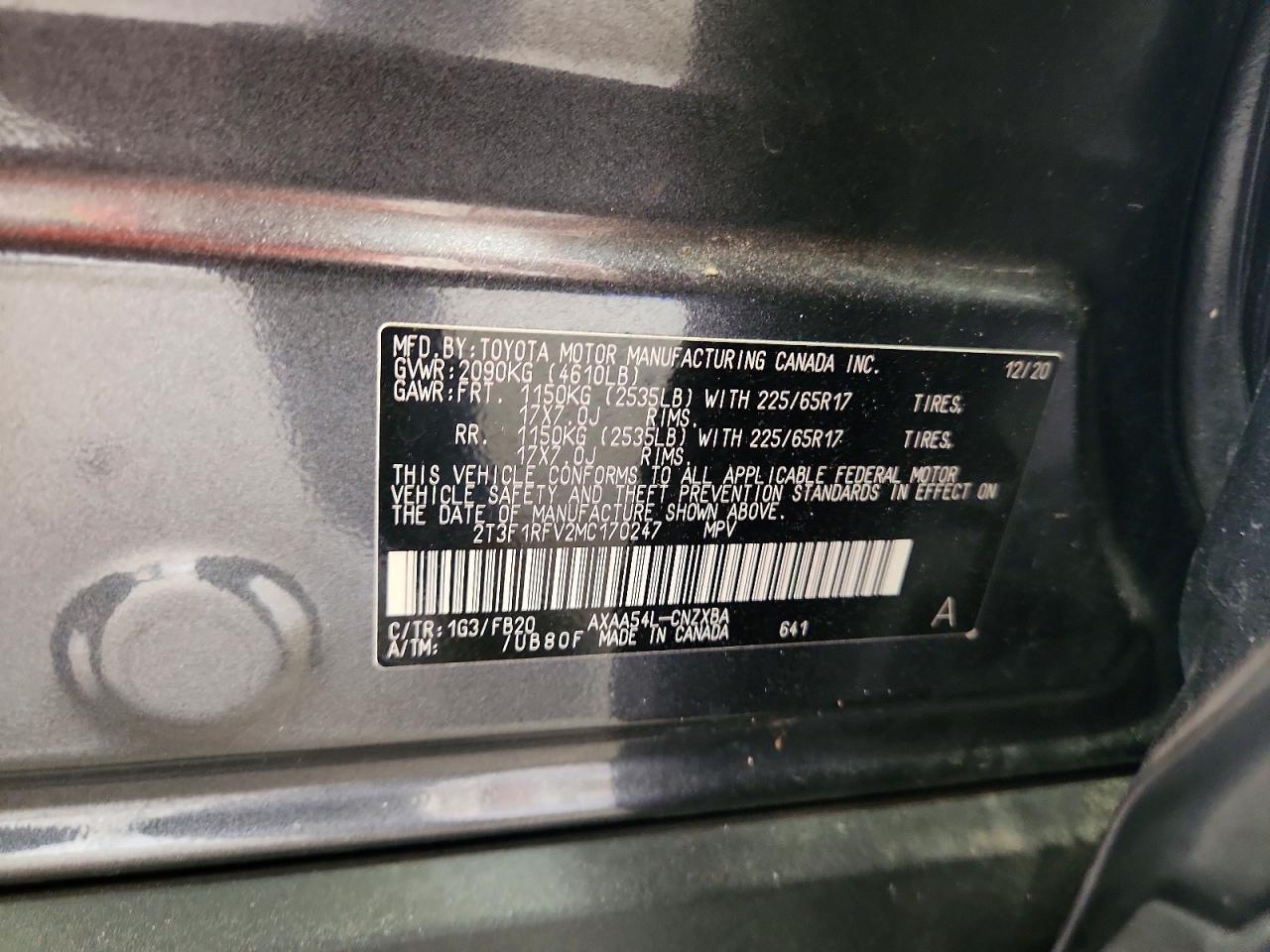 2021 TOYOTA RAV4 LE photo 25