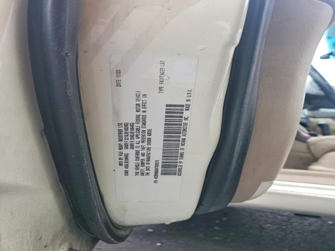 2004 SUBARU LEGACY OUTBACK LIMITED photo 23