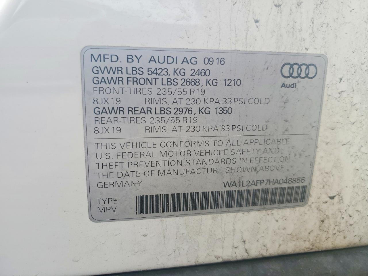 2017 AUDI Q5 PREMIUM PLUS photo 40
