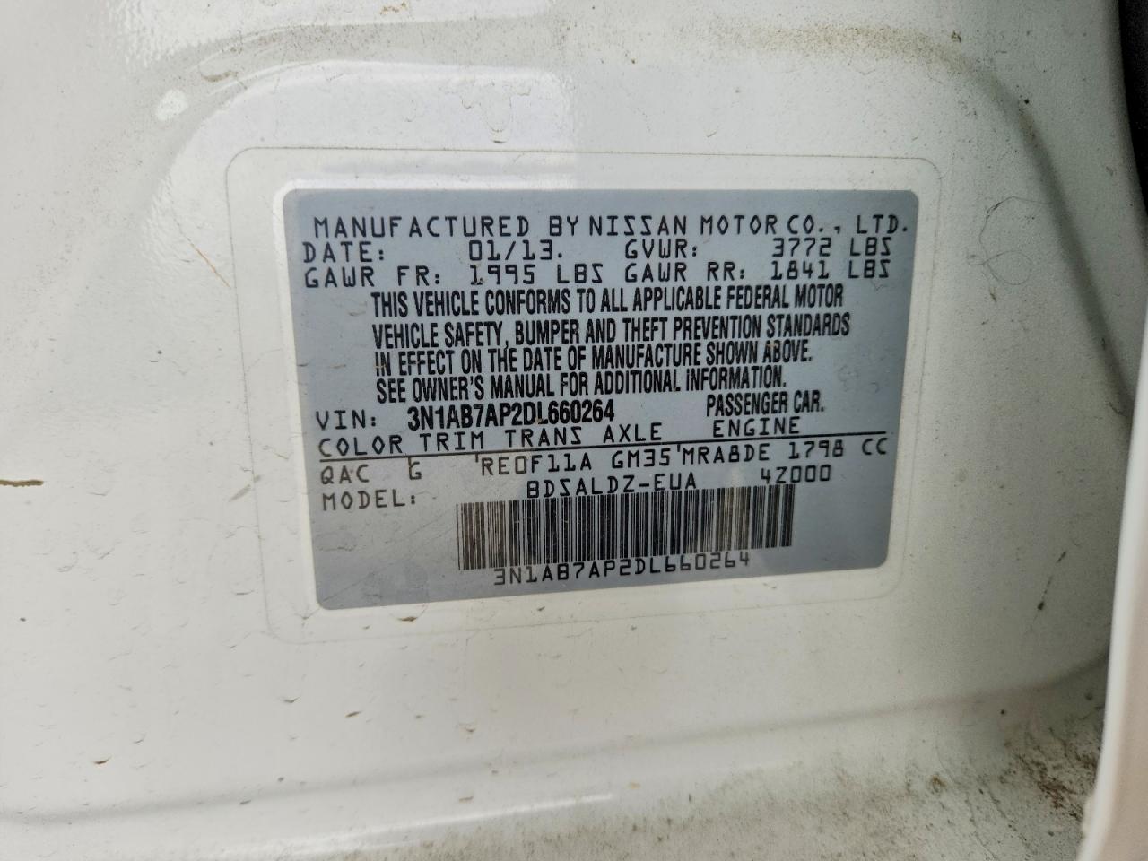 2013 NISSAN SENTRA S photo 34