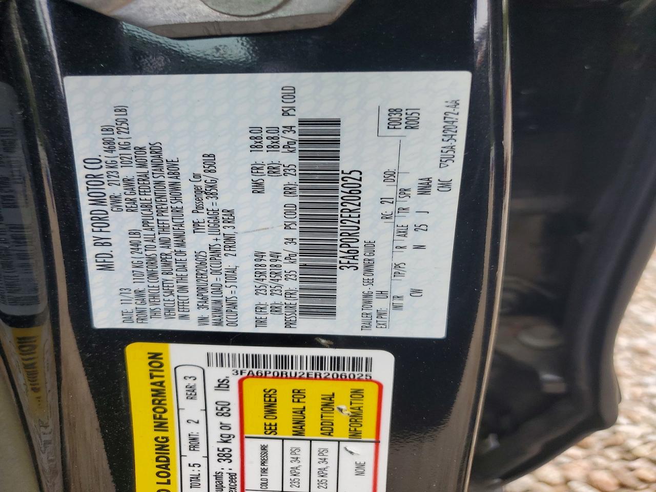 2014 FORD FUSION TITANIUM HEV photo 37