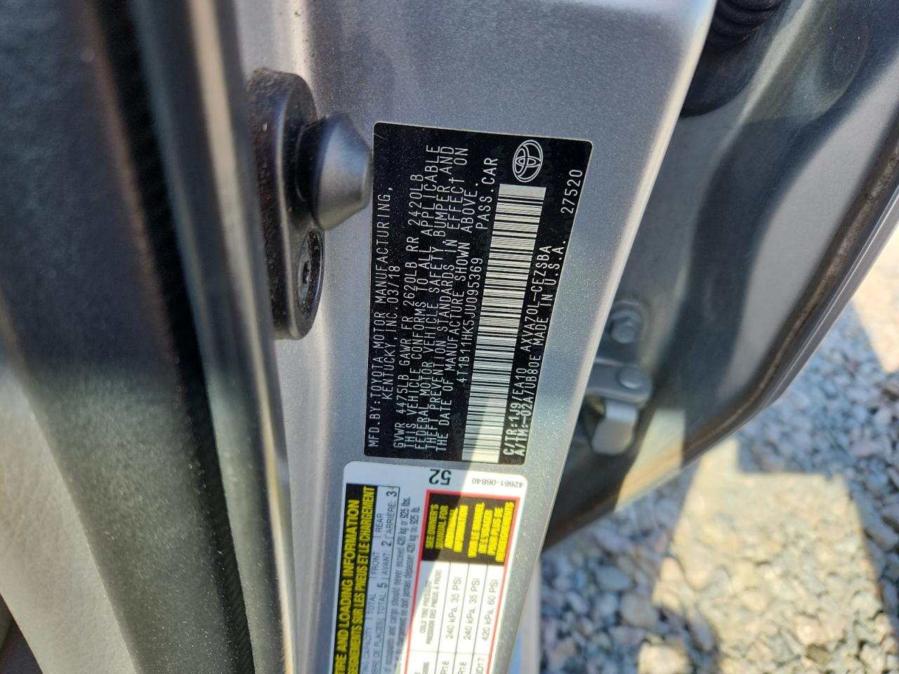 2018 TOYOTA CAMRY SE photo 34