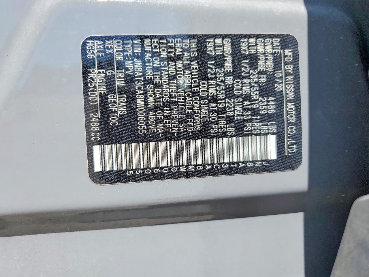 2021 NISSAN ROGUE SL photo 25