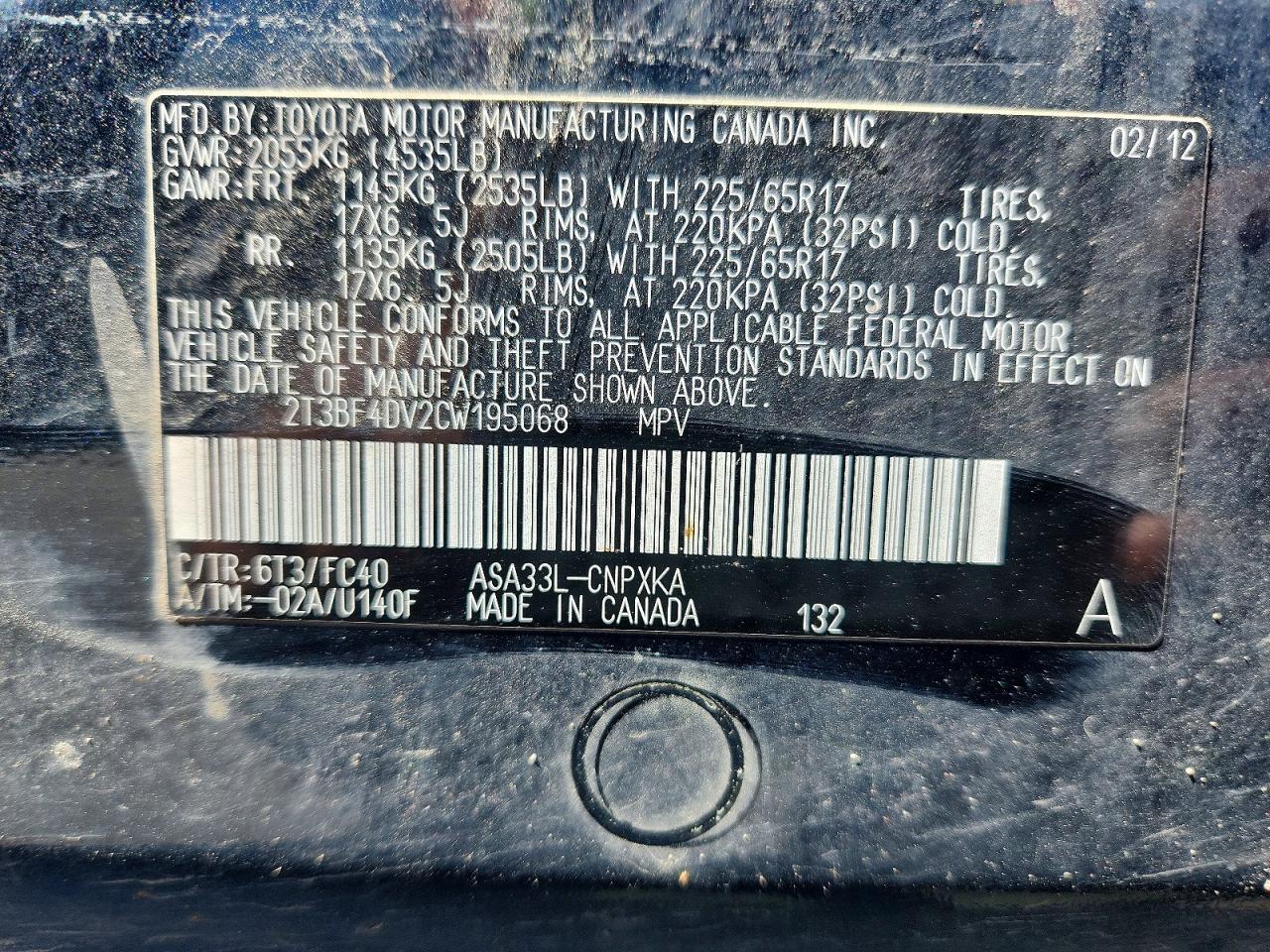 2012 TOYOTA RAV4 BASE photo 25