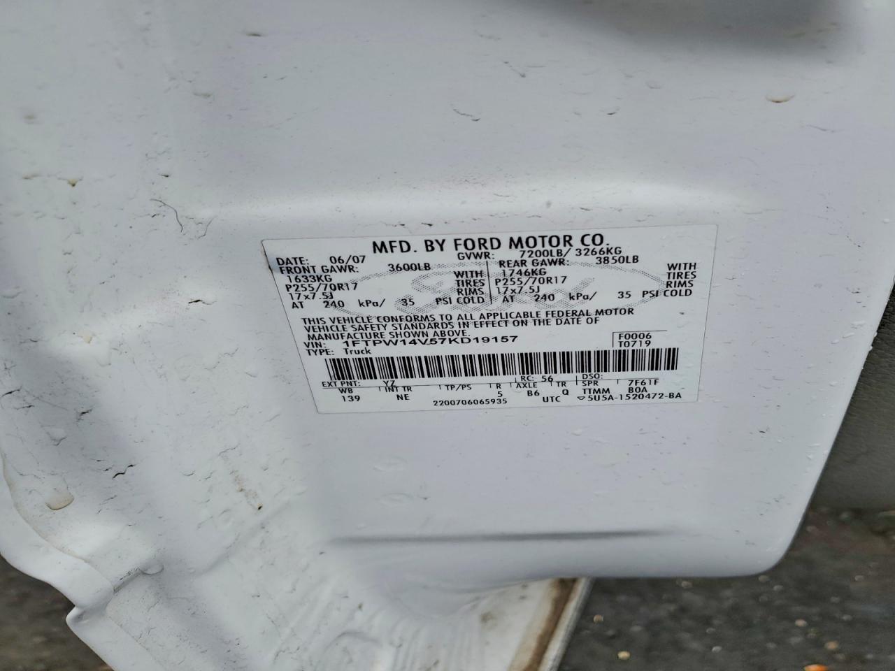 2007 FORD F150 SUPERCREW photo 34