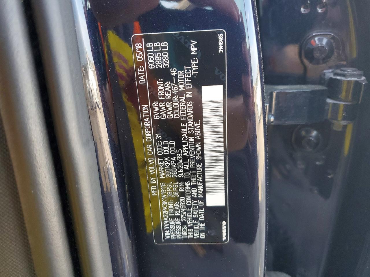 2019 VOLVO XC90 T6 MOMENTUM photo 25