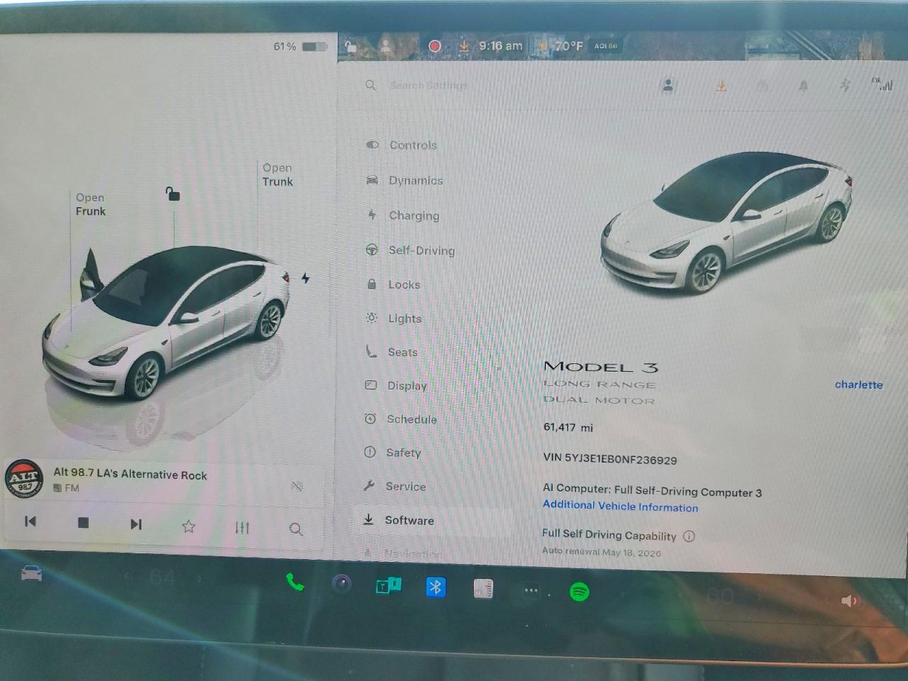 2022 TESLA MODEL 3 photo 9