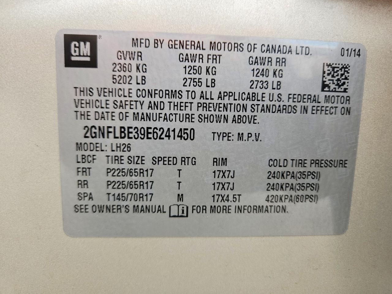 2014 CHEVROLET EQUINOX LT photo 27