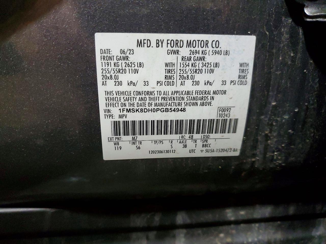2023 FORD EXPLORER XLT photo 25