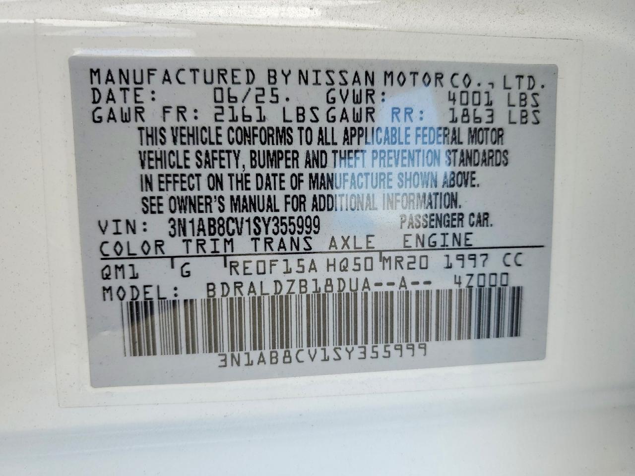 2025 NISSAN SENTRA SV photo 25