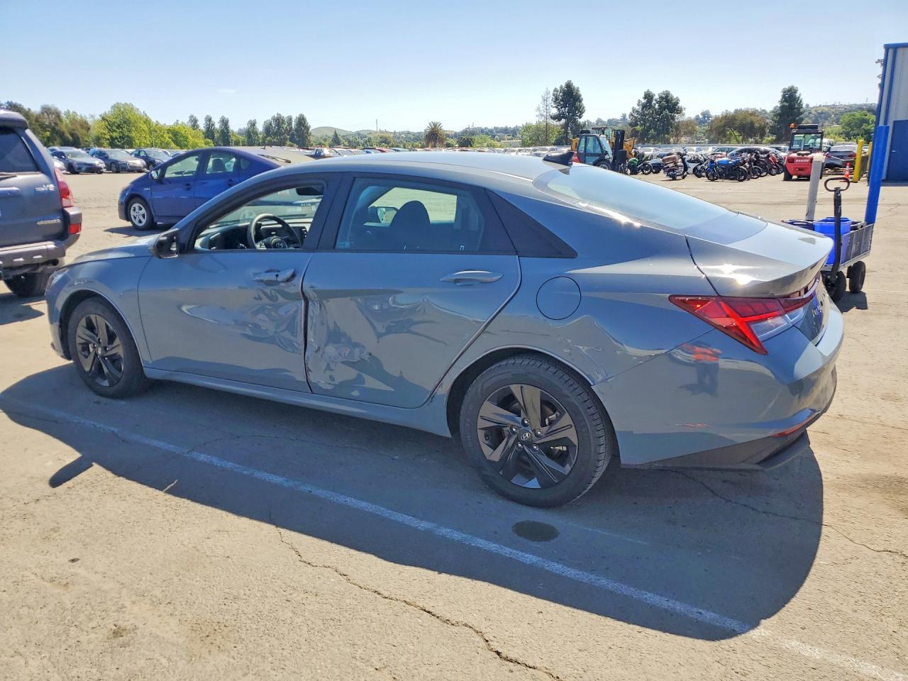2021 HYUNDAI ELANTRA BLUE photo 3