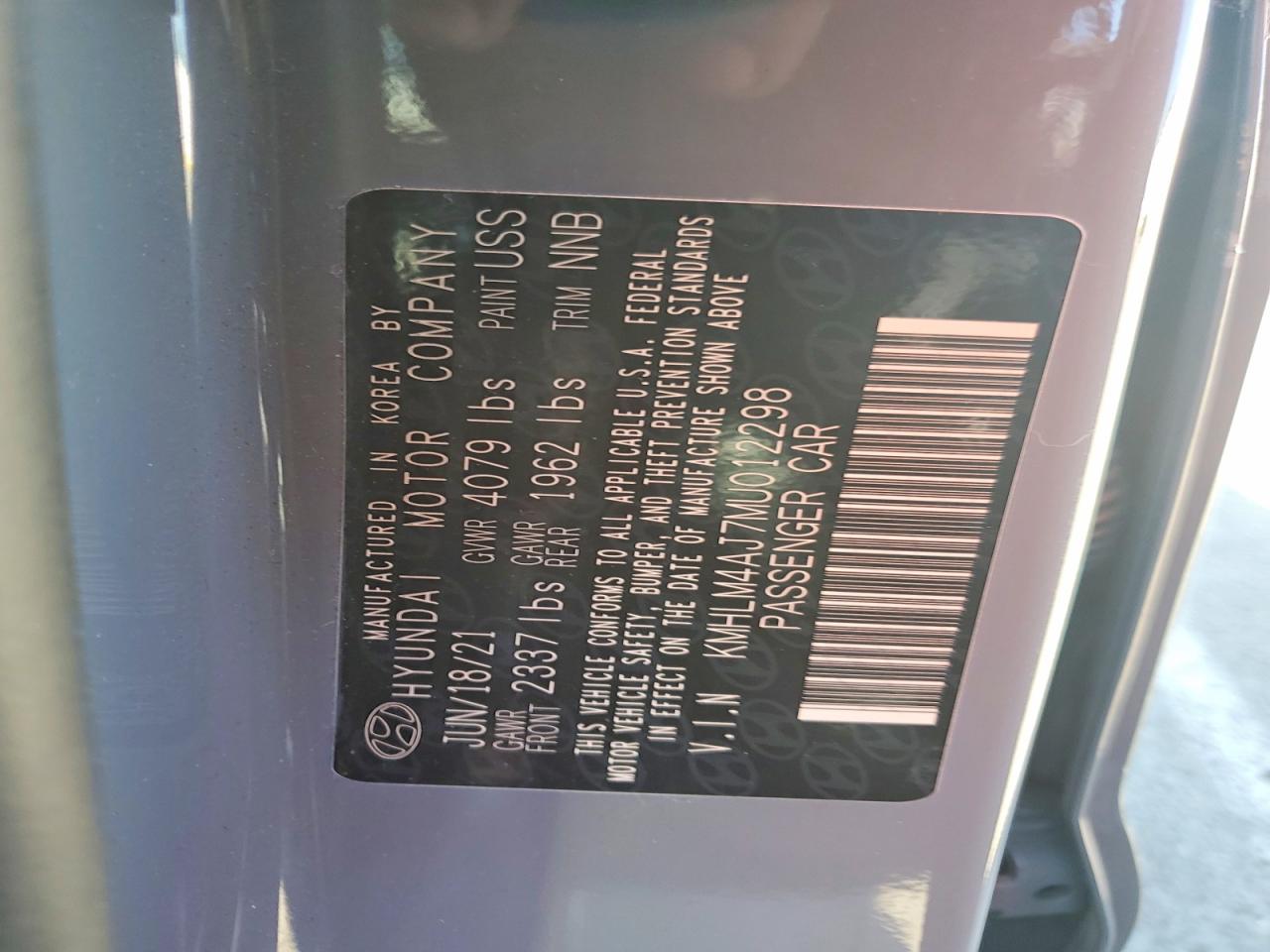 2021 HYUNDAI ELANTRA BLUE photo 23