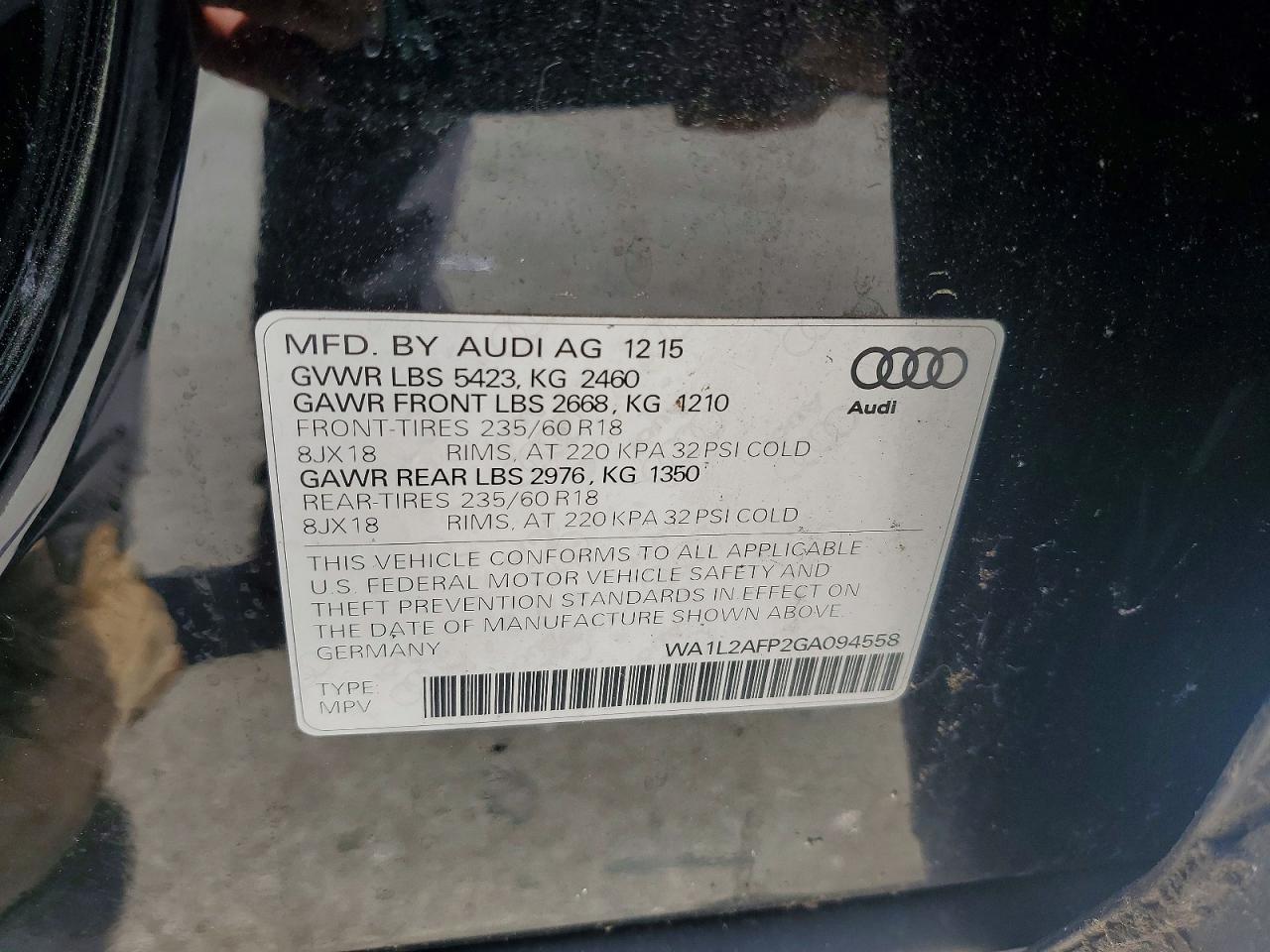 2016 AUDI Q5 PREMIUM PLUS photo 13