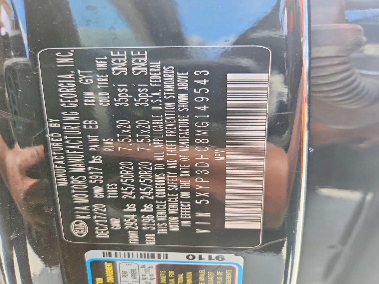 2021 KIA TELLURIDE EX photo 14