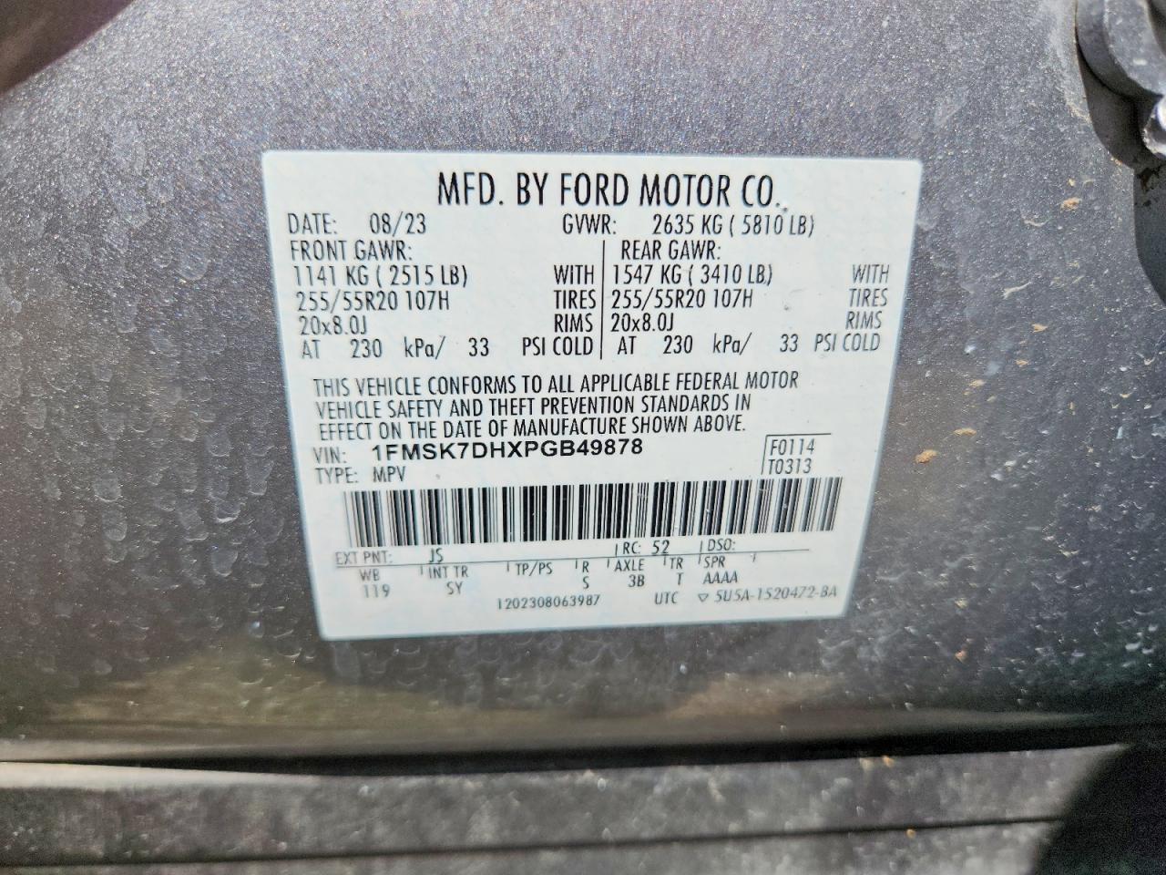 2023 FORD EXPLORER XLT photo 37
