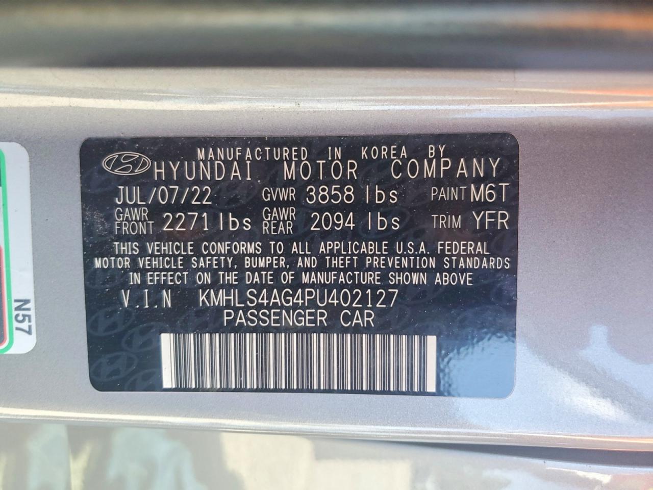 2023 HYUNDAI ELANTRA SEL photo 23