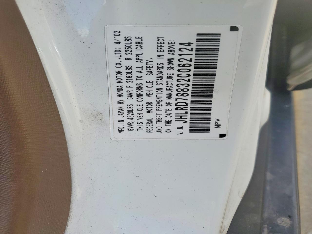 2002 HONDA CR-V EX photo 25
