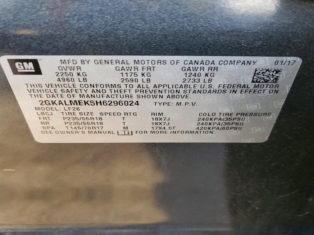 2017 GMC TERRAIN SLE photo 25