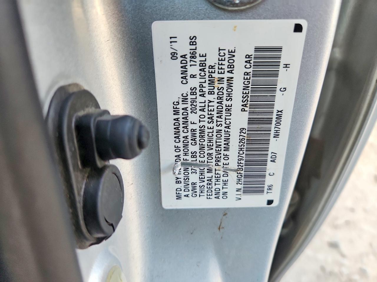 2012 HONDA CIVIC EXL photo 23