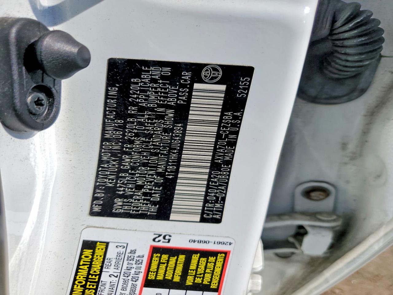 2018 TOYOTA CAMRY SE photo 23