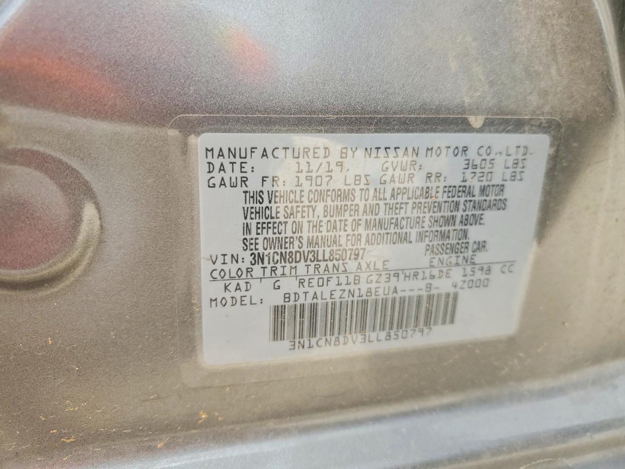 2020 NISSAN VERSA photo 34