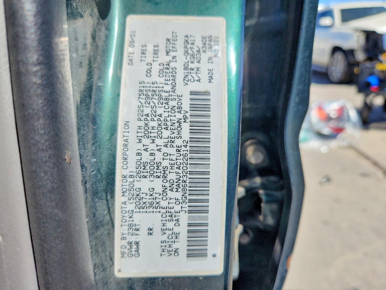 2002 TOYOTA 4RUNNER SR5 photo 40