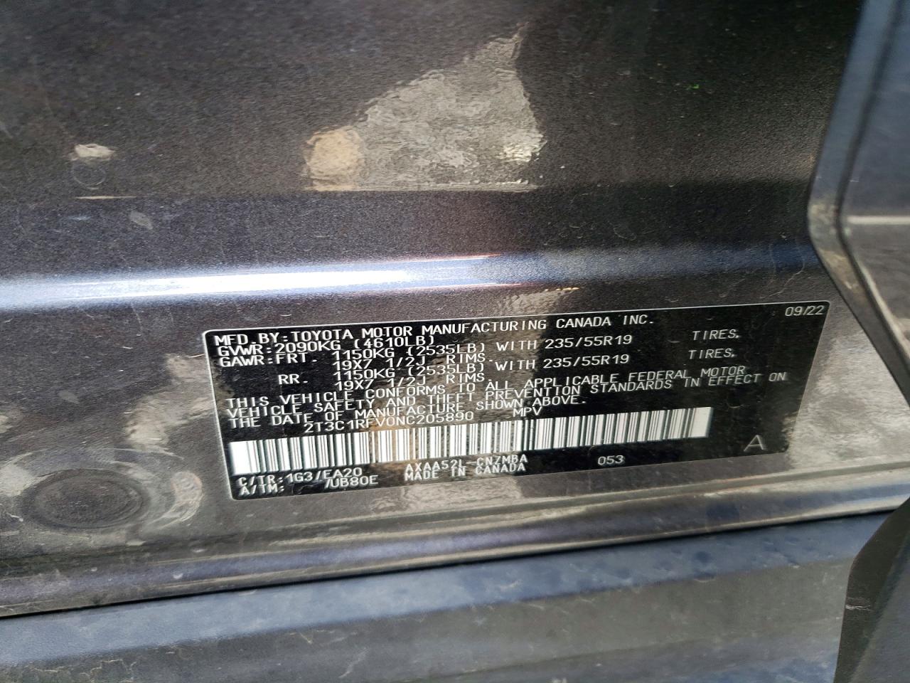 2022 TOYOTA RAV4 XLE PREMIUM photo 25