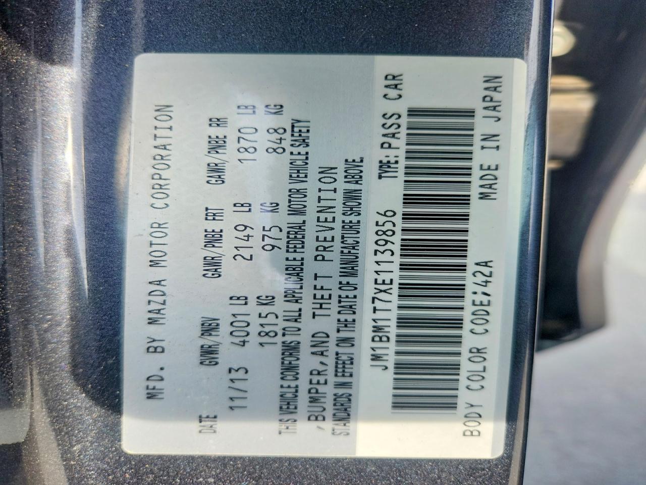 2014 MAZDA 3 SV photo 37
