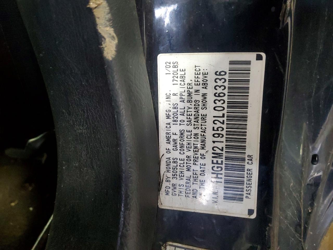 2002 HONDA CIVIC EX photo 23