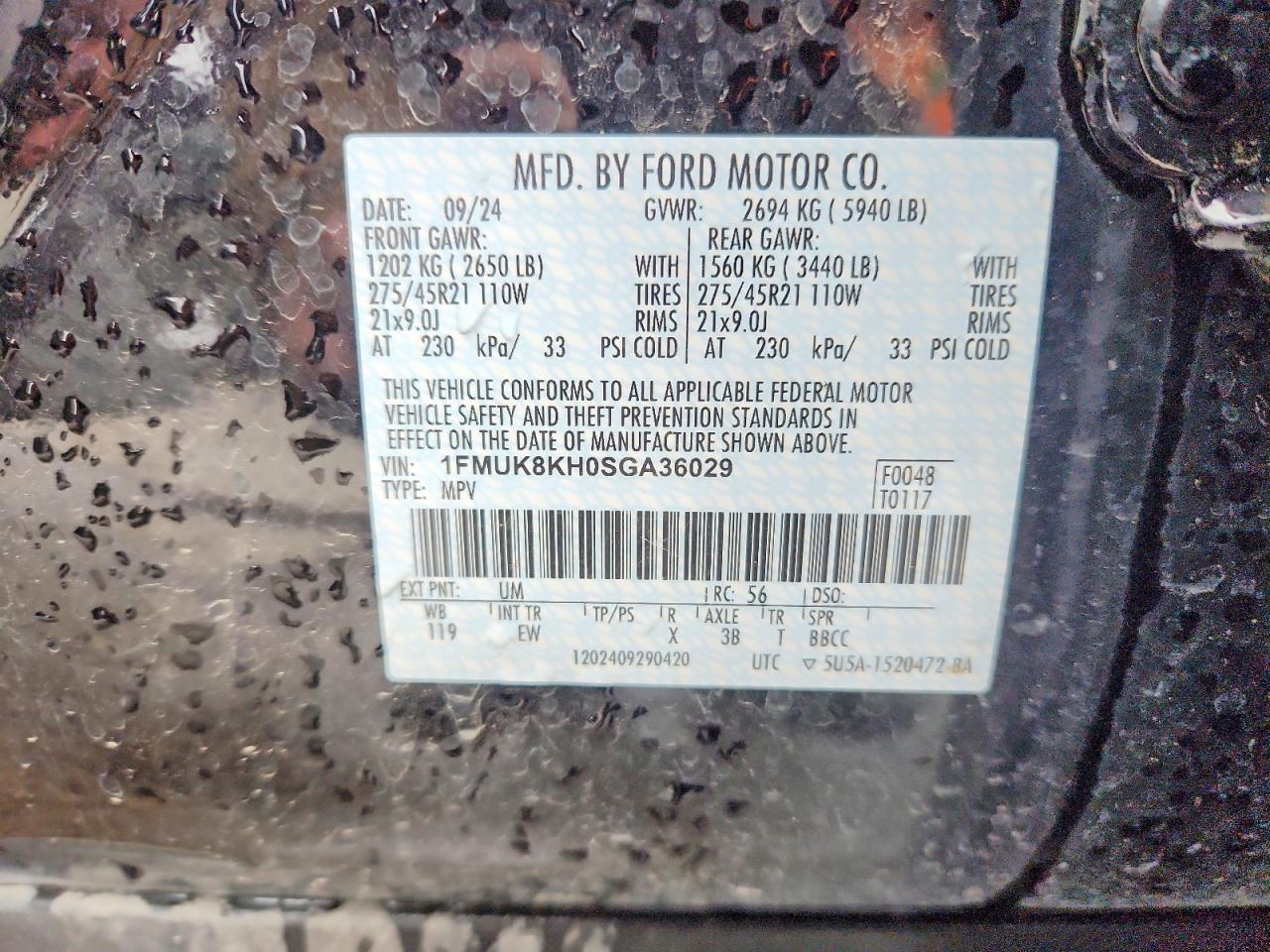 2025 FORD EXPLORER ST-LINE photo 25