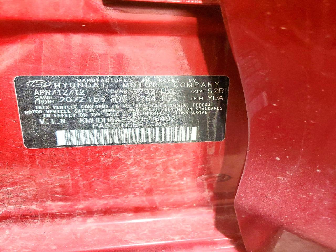 2013 HYUNDAI ELANTRA LIMITED photo 25