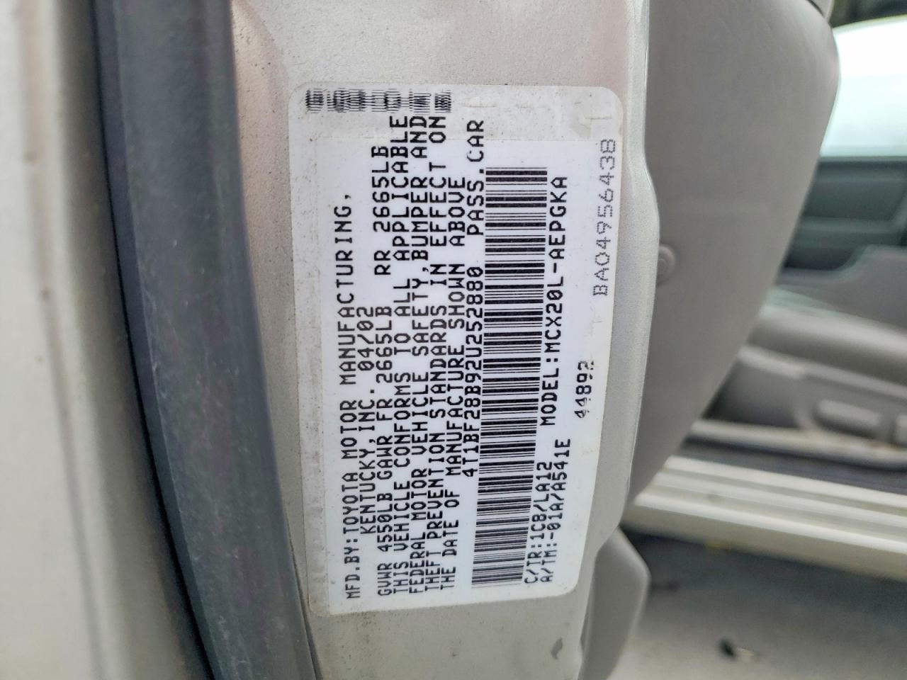 2002 TOYOTA AVALON photo 34