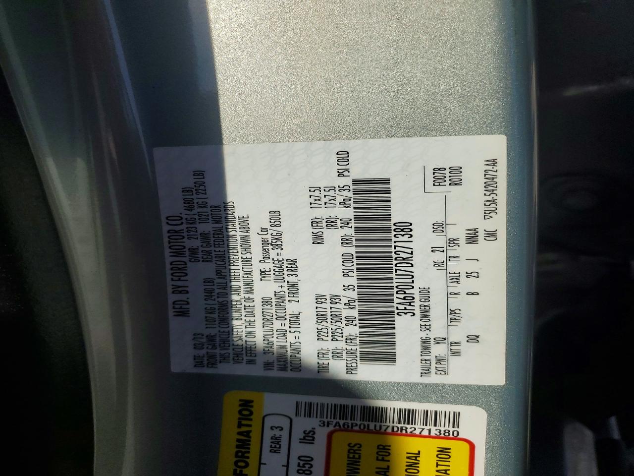 2013 FORD FUSION SE HYBRID photo 23