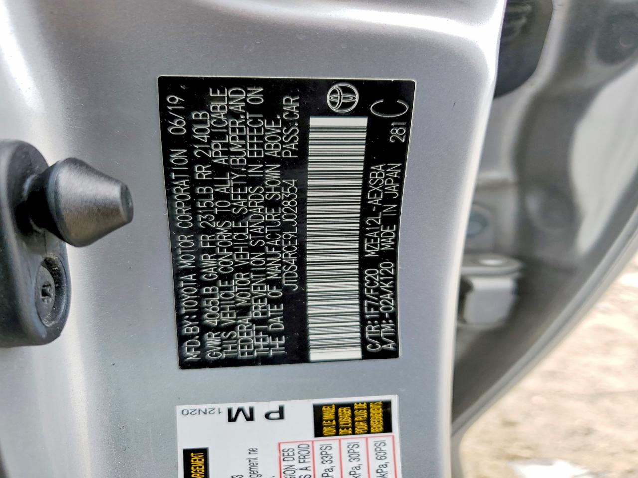 2020 TOYOTA COROLLA SE photo 34