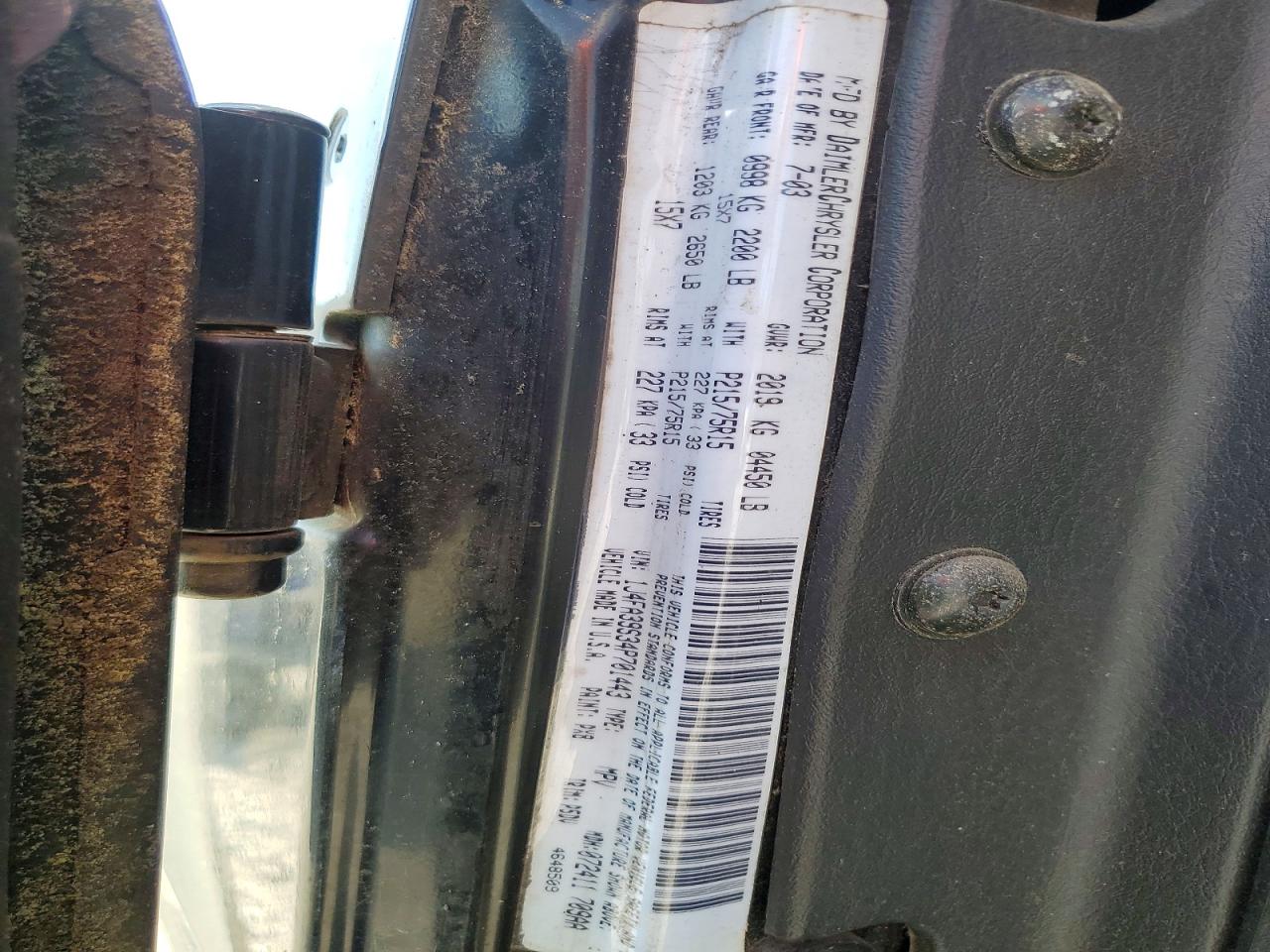 2004 JEEP WRANGLER X photo 40