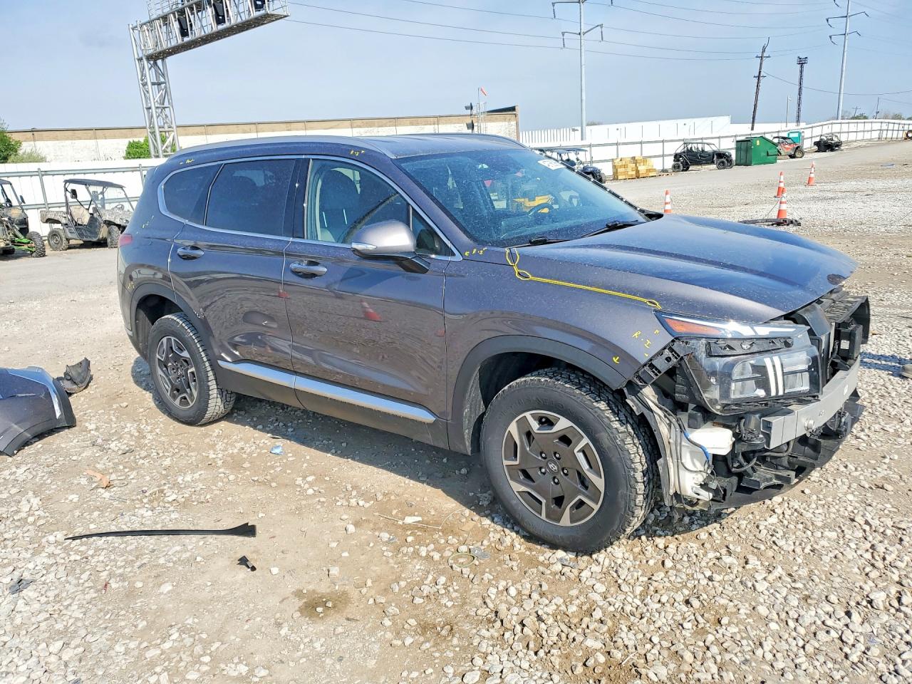 2022 HYUNDAI SANTA FE BLUE photo 7