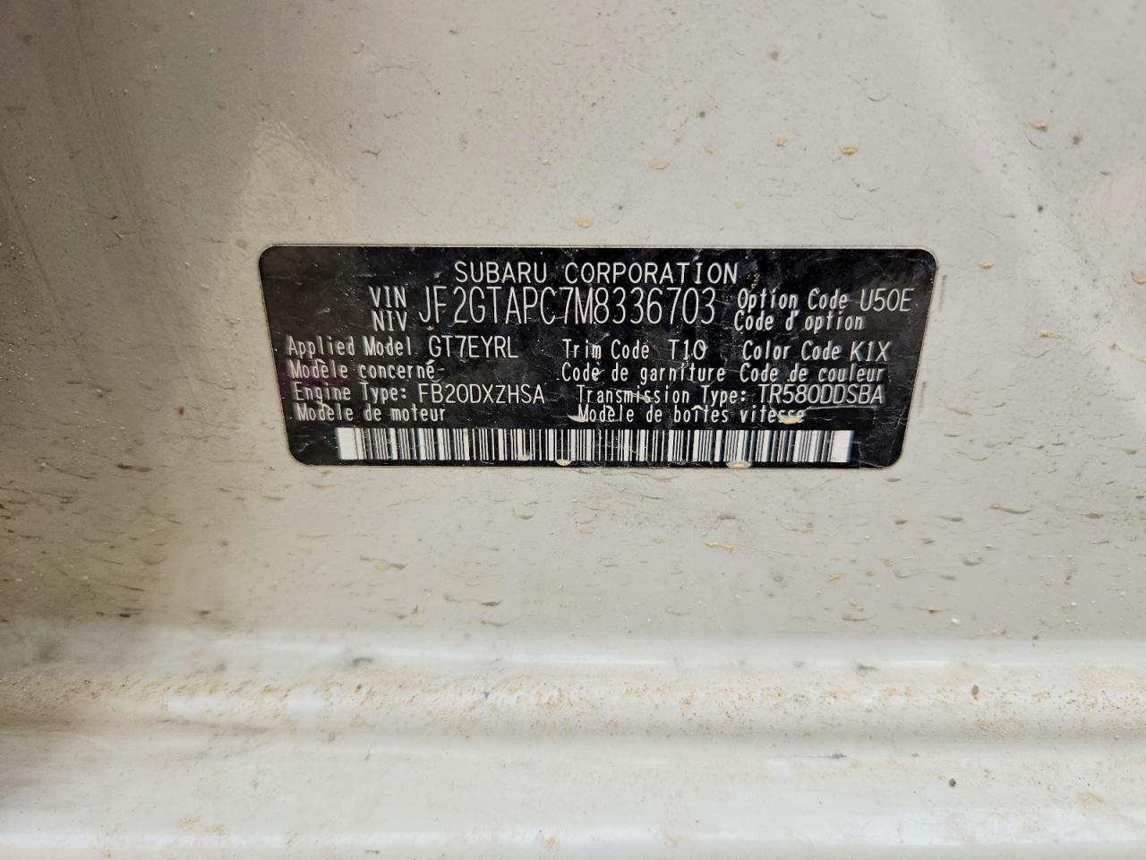 2021 SUBARU CROSSTREK PREMIUM photo 25