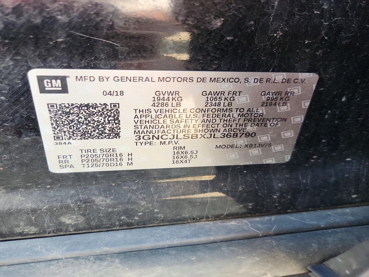 2018 CHEVROLET TRAX 1LT photo 13