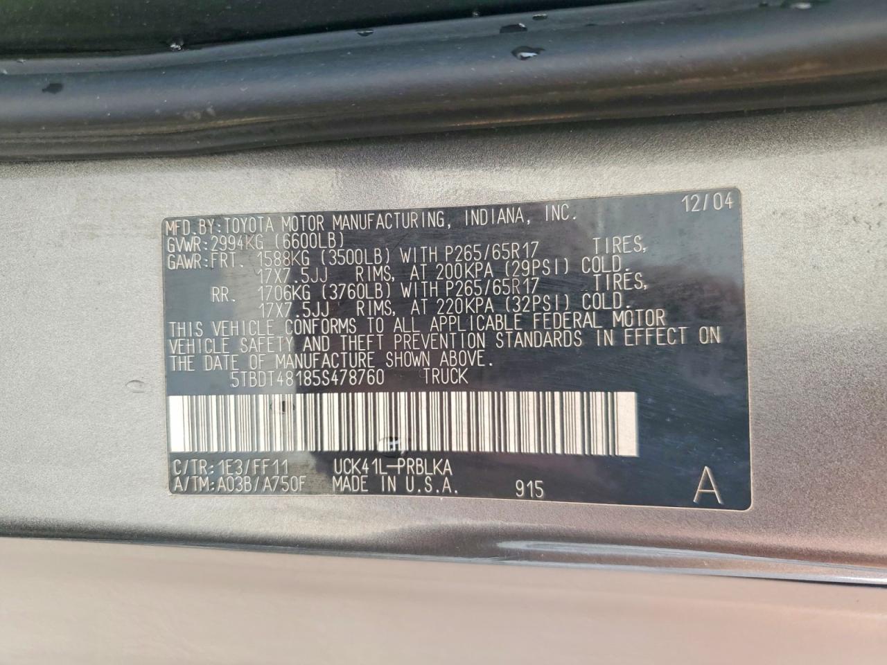 2005 TOYOTA TUNDRA DOUBLE CAB LIMITED photo 23