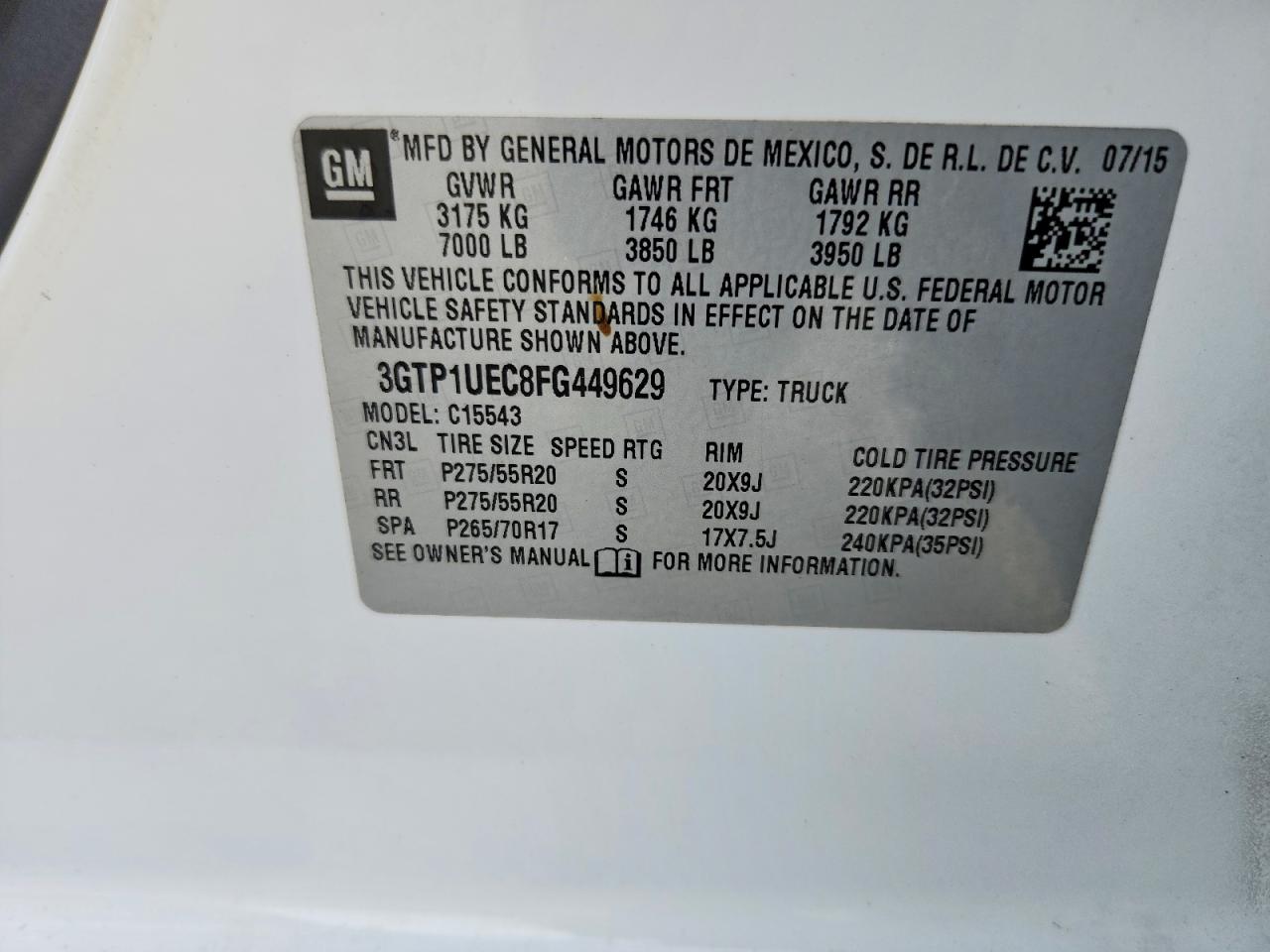 2015 GMC SIERRA C1500 SLE photo 23