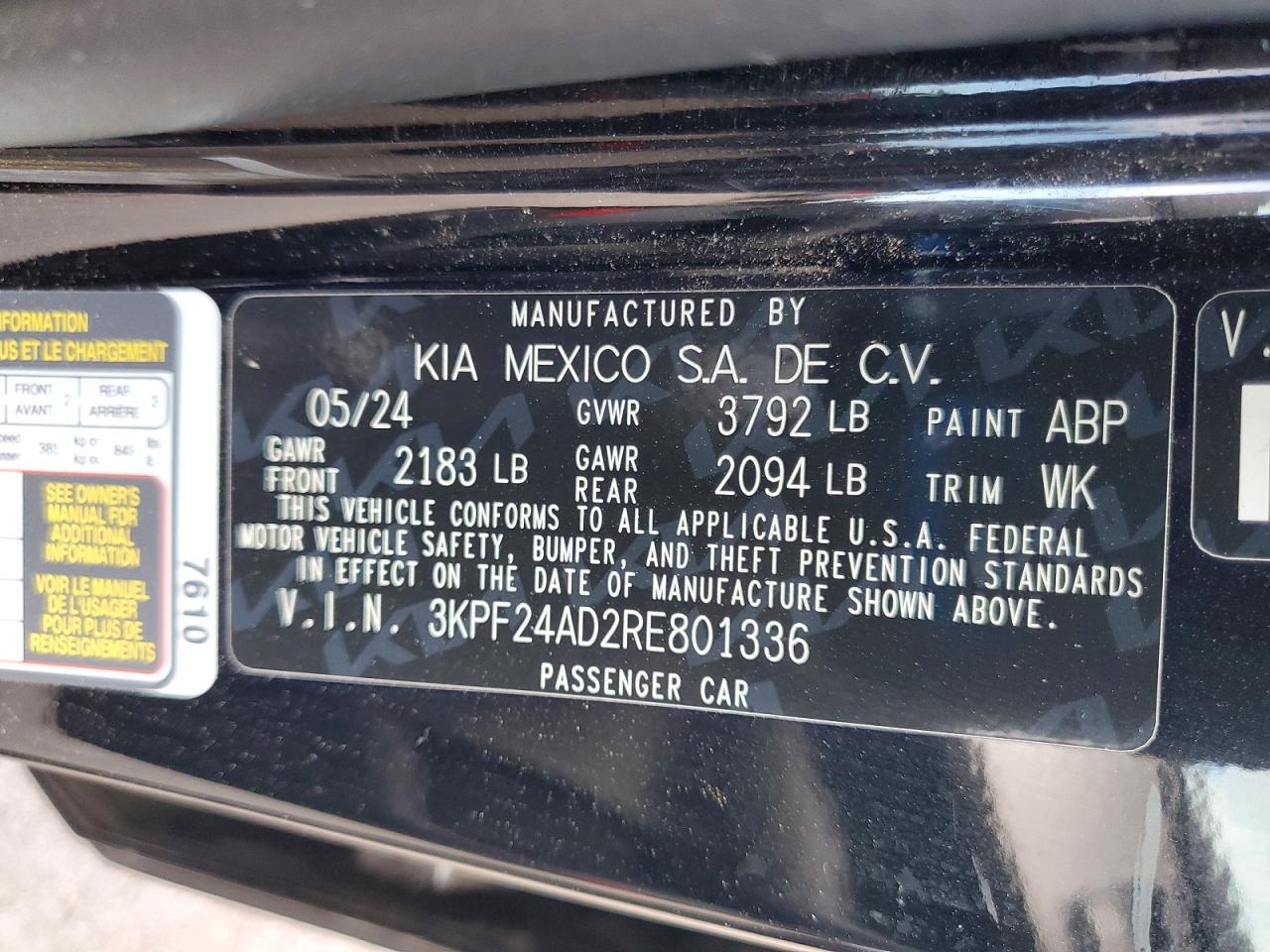 2024 KIA FORTE LXS photo 23