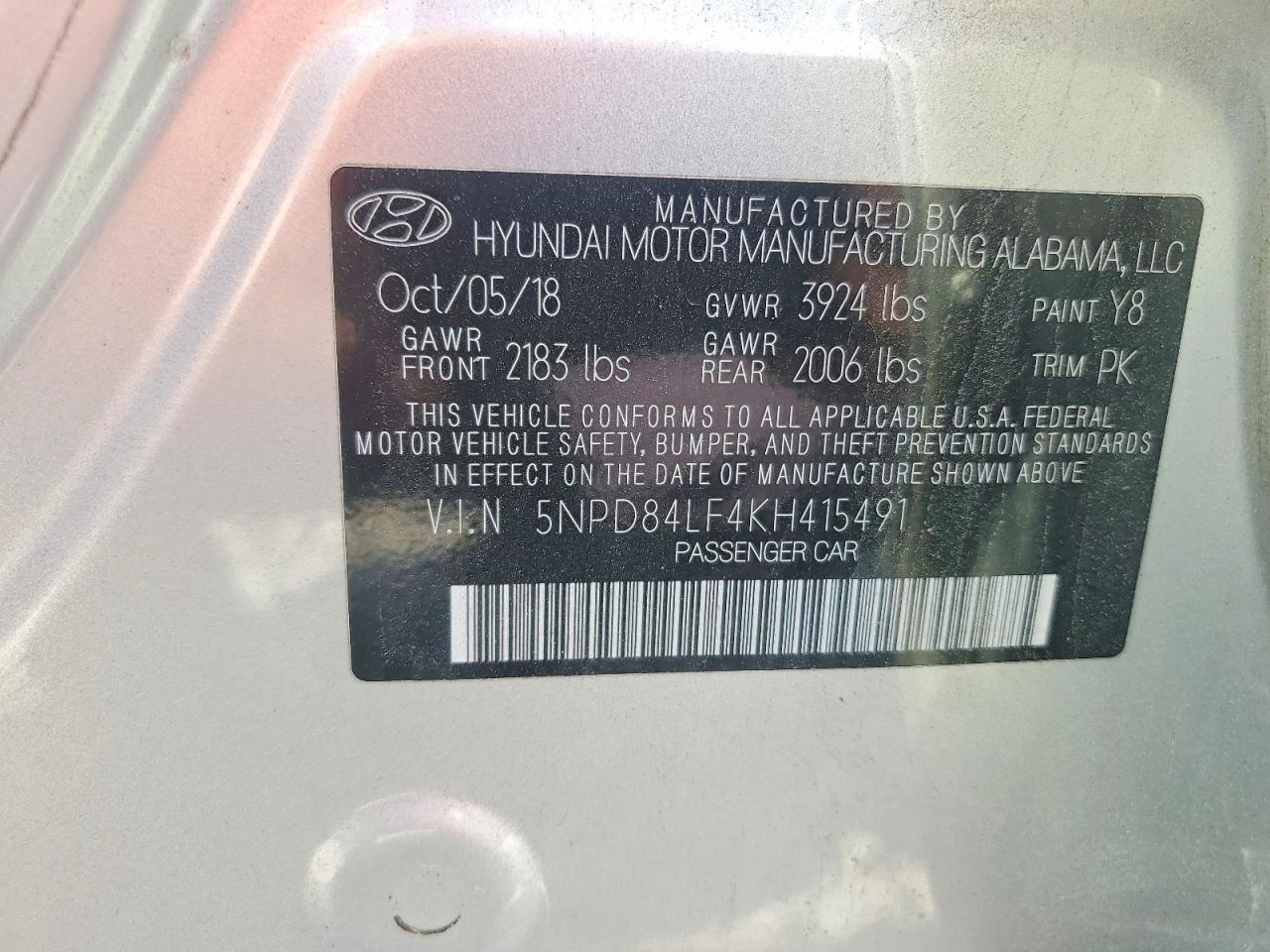2019 HYUNDAI ELANTRA SEL photo 23