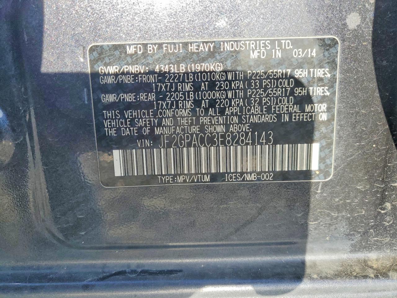 2014 SUBARU XV CROSSTREK 2.0 PREMIUM photo 25