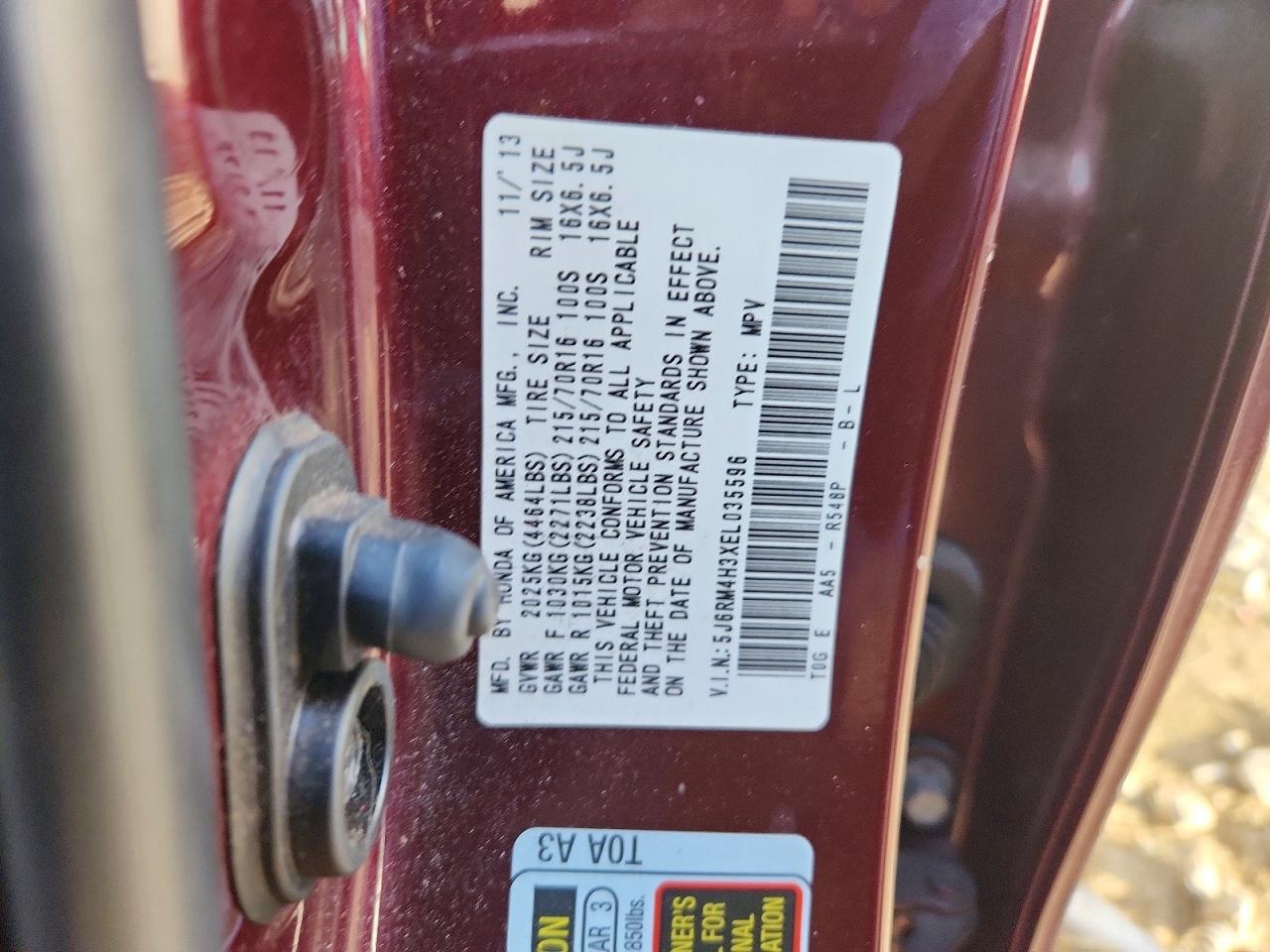 2014 HONDA CR-V LX photo 34