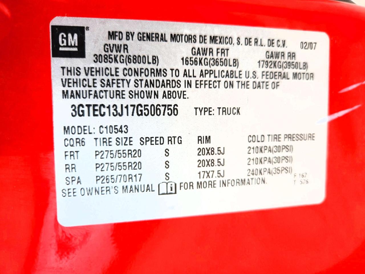2007 GMC NEW SIERRA C1500 photo 34