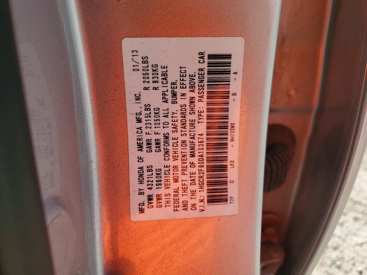 2013 HONDA ACCORD EXL photo 25