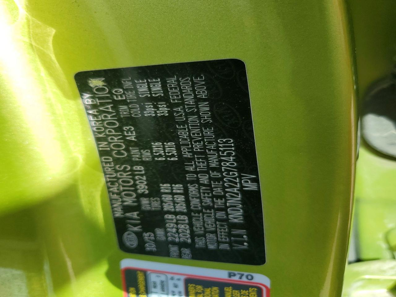 2016 KIA SOUL BASE photo 13