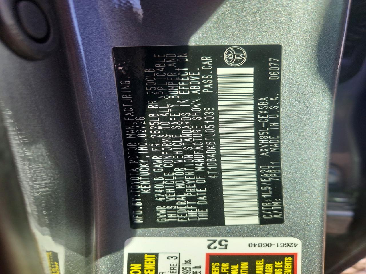 2026 TOYOTA CAMRY SE photo 12