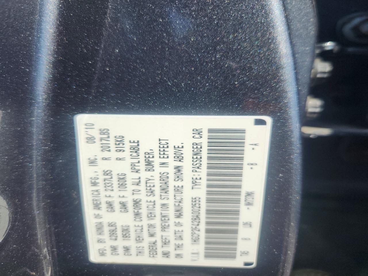 2011 HONDA ACCORD LXP photo 34