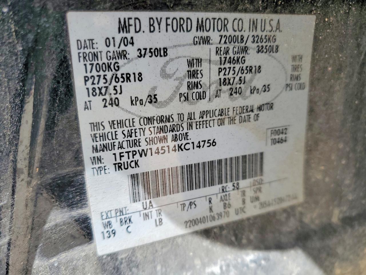 2004 FORD F150 SUPERCREW photo 34